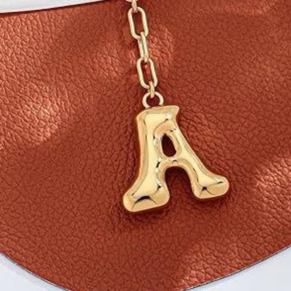 Bubble Letter Bag Charm Keychain (5102)
